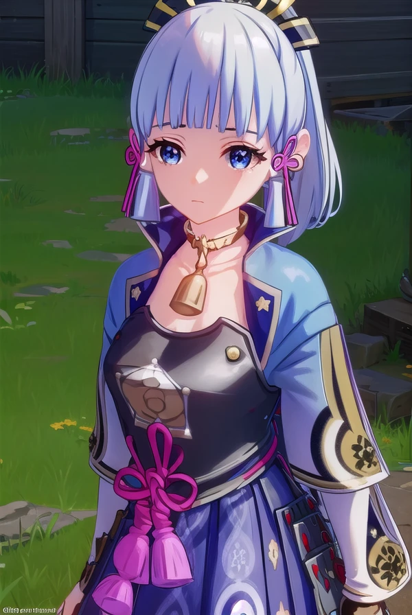 ayakakamisato, <lora:genshin ayaka kamisato ingame-lora-nochekaiser:1>,
ayaka kamisato, blunt bangs, blue eyes, blue hair, hair ornament, hair ribbon, hair tubes, long hair, ponytail, tress ribbon
BREAK arm guards, armor, armored dress, black dress, black gloves, light blue jacket, breastplate, dress, fingerless gloves, flower knot, gloves, neck tassel, open clothes, open jacket, socks, tabi, tachi-e, bridal gauntlets, choker, japanese armor, japanese clothes, short sleeves,
BREAK outdoors,
BREAK looking at viewer, (cowboy shot:1.5),
BREAK <lyco:GoodHands-beta2:1>, (masterpiece:1.2), best quality, high resolution, unity 8k wallpaper, (illustration:0.8), (beautiful detailed eyes:1.6), extremely detailed face, perfect lighting, extremely detailed CG, (perfect hands, perfect anatomy),