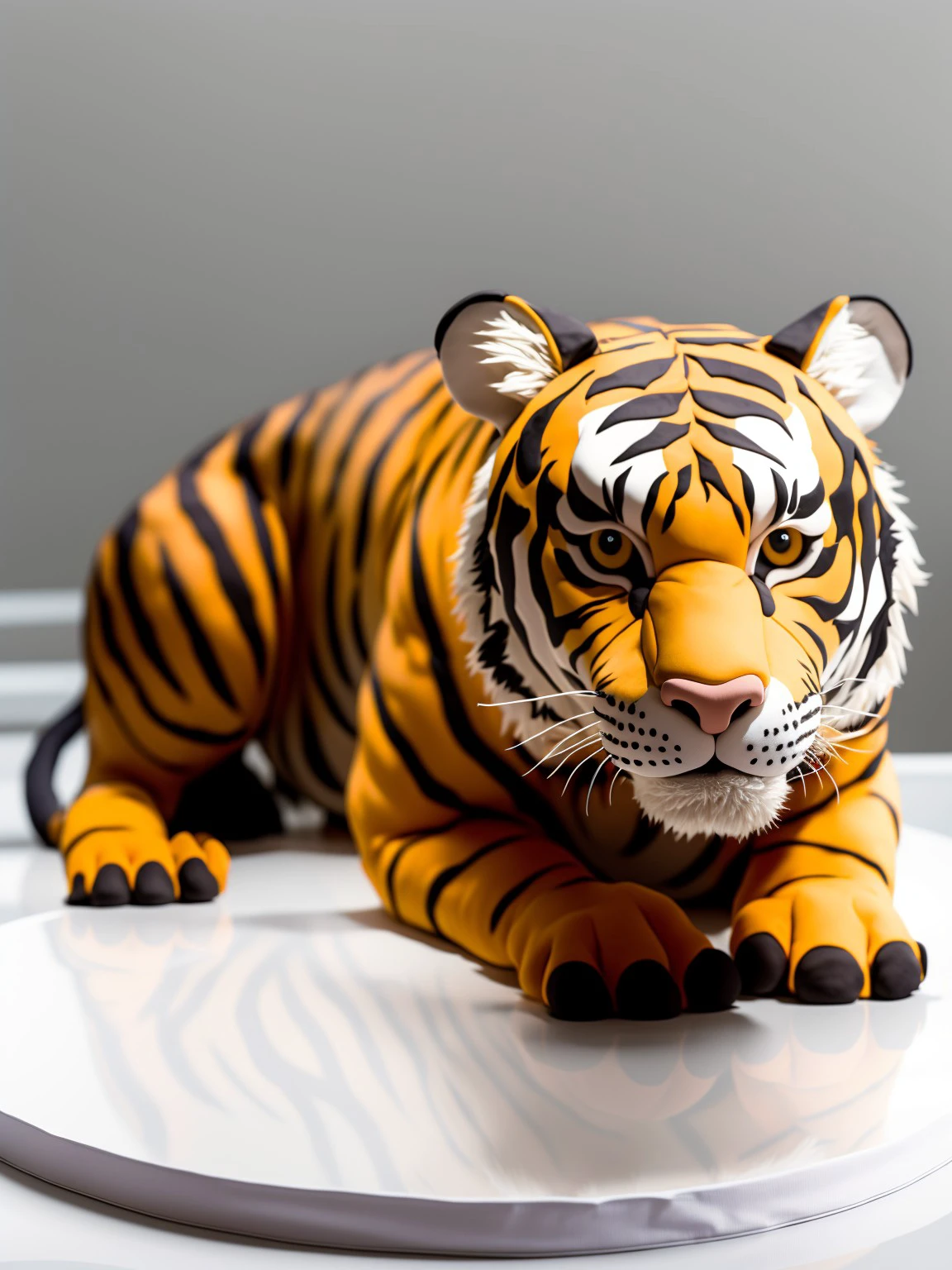 masterpiece, , high quality, A tiger cake, clean background <lora:J_cake2:0.8>
