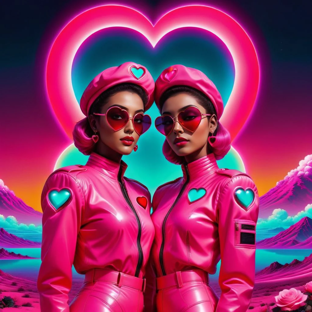 manga style Luxurious Elegance, <lora:NeonHeartv4:0.8> Neon Heart, female, extravagant, ornate, designer, opulent, picturesque, lavish . vibrant, high-energy, detailed, iconic, Japanese comic style