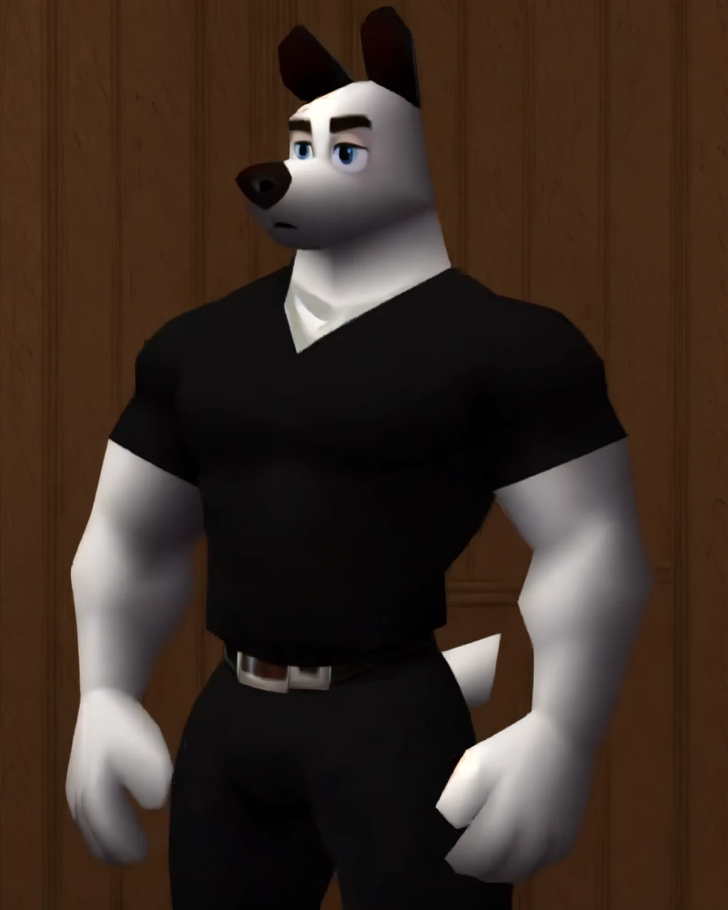 male, solo, (dudleypuppy, white fur), black shirt,
<lora:dudleypuppy:0.8> <lora:oot-254:0.8>