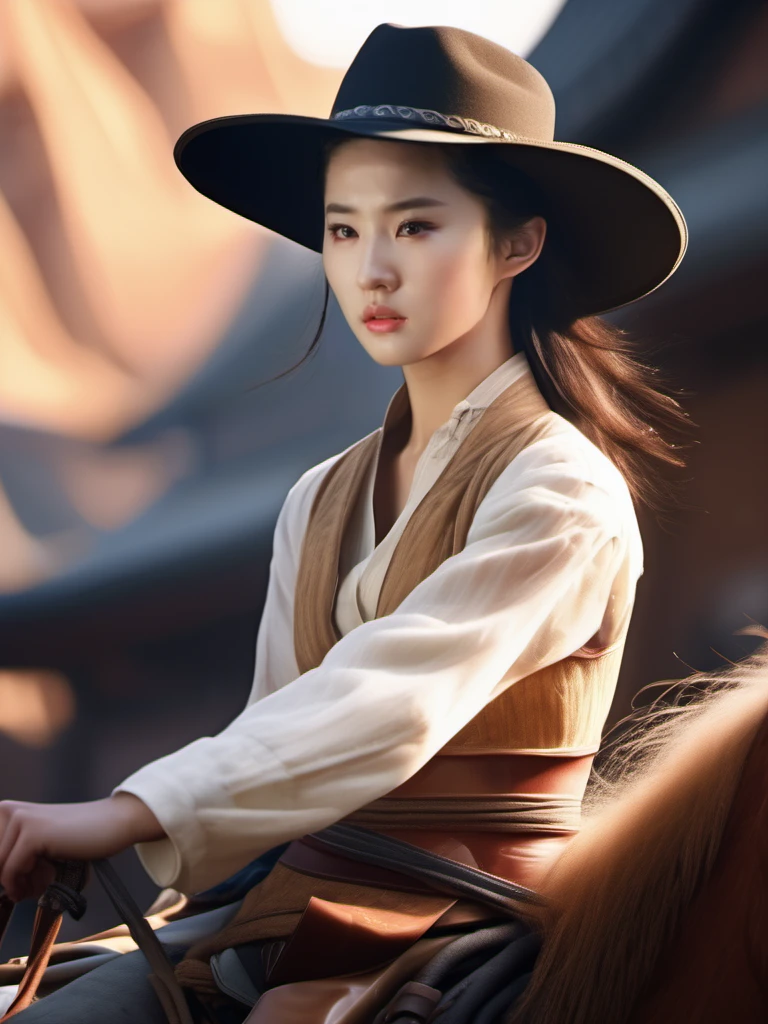 liuyifei,photo realistic, sexy, unity 4k wallpaper,highres,cowboy shot static composition,(8k:1.41), Fast light, grant, elegant, leon collier, Ramond <lora:liuyifei_dragon_XL_8-000006:0.6>