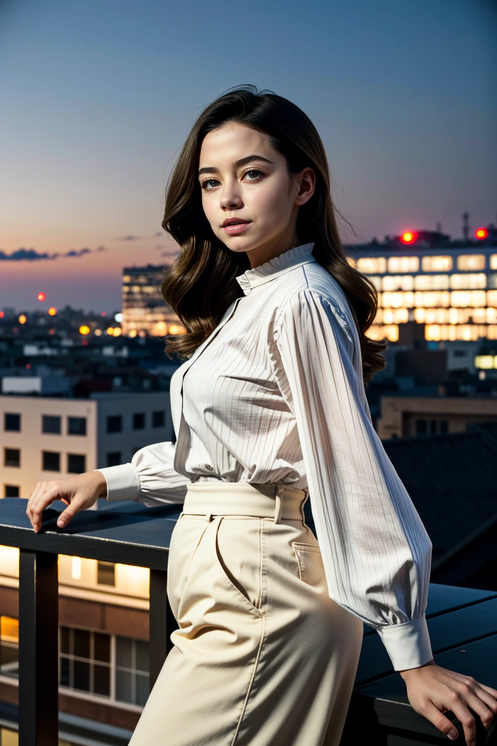 ((ultra detailed, masterpiece, absurdres))
<lora:DPDIMMarie:0.9>
DPDIMMarie, 1girl, brown hair, brown eyes, overlooking the city from a rooftop bar at night, chic outfit, standing