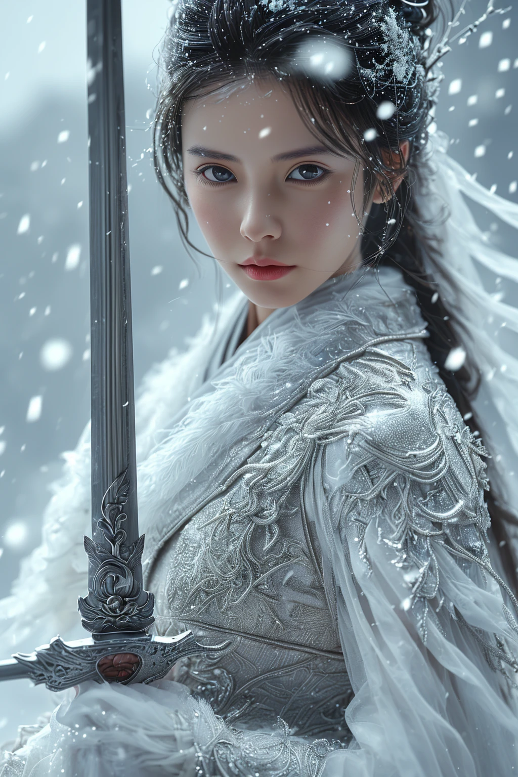 Swordswoman_白衣女子剑客 v1.0