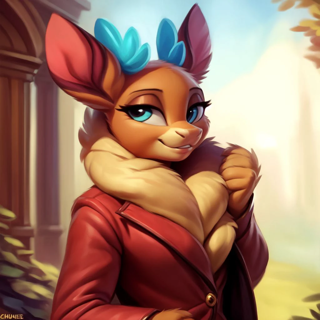 anthro,
female,
solo,
coat,
queen coat,
covered,
white background,
random pose,
<lora:Velvet_FHerds-10:1> velvet_fherds, (detailed background, depth of field),
(intricate:1.1),
(high detail:1.2),
(soft focus),
(masterpiece, best quality, 4k, 2k, shaded, absurd res),
hyper realism,
by Chunie,
by CyanCapsule,
by Hallogreen,