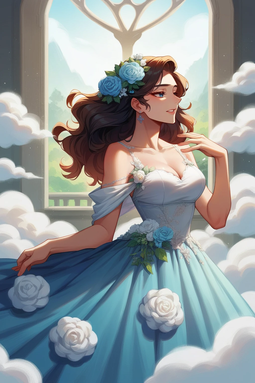 score_9, score_8_up, score_7_up, score_6_up, score_5_up, score_4_up, BREAK source_anime,
edgCloud, a woman wearing a dress made of clouds ,wearing edgCloud
<lora:edgCloudPony:0.8>