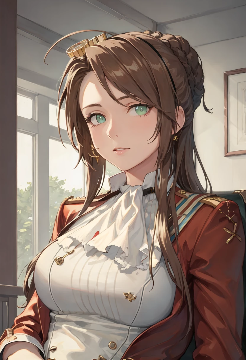 {safe:1.10}, best quality, masterpiece, highres, solo, {lee_enfield_girlsfrontline:0.90}, portrait, looking_at_viewer