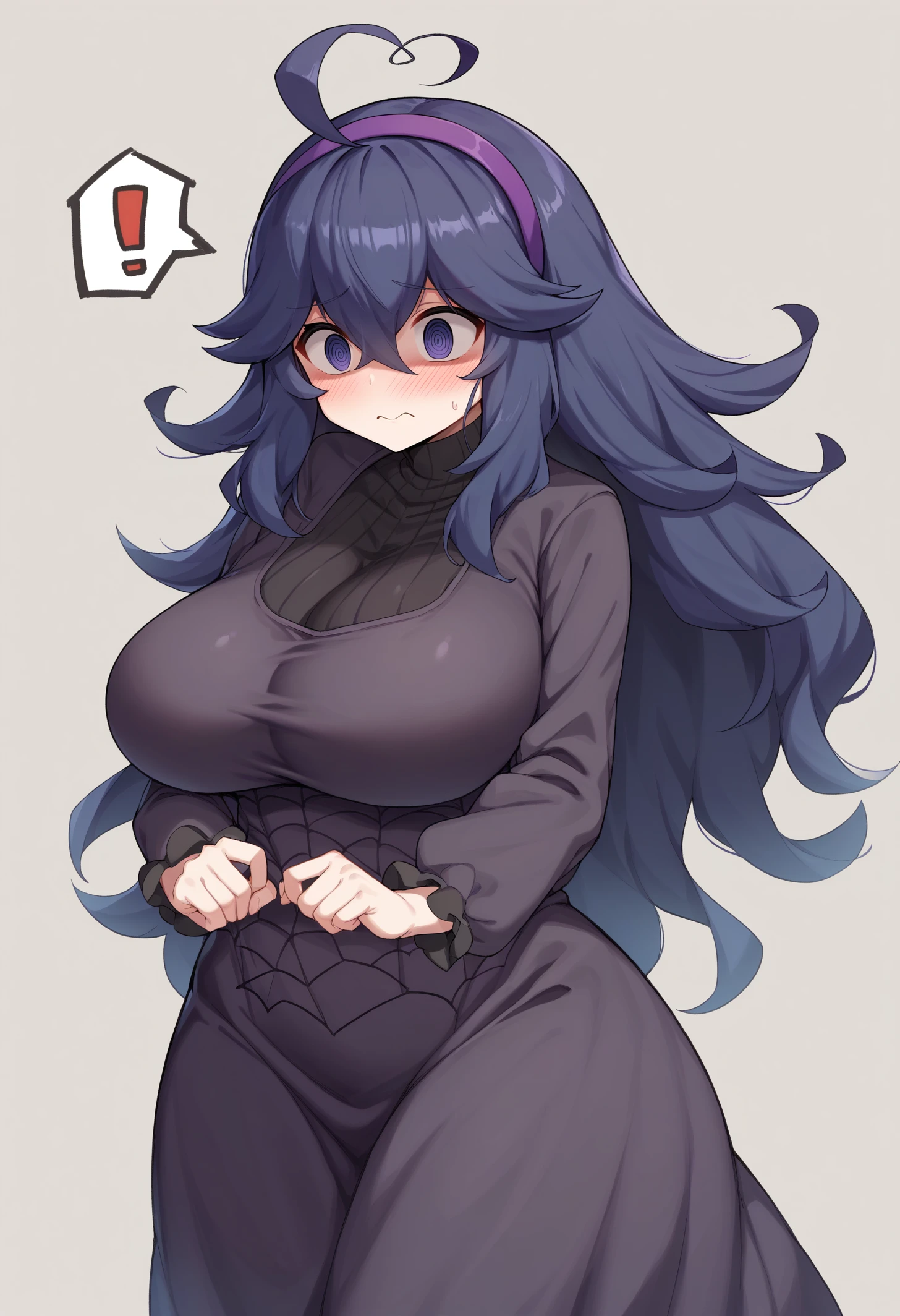 score_9, score_8_up, score_7_up,
BREAK
source_anime,
BREAK
hex_maniac_(pokemon), pokemon, 1girl, purple_eyes, purple_hairband,
shy, blush, long hair, ahoge, @_@, large breasts, long dress, black dress, long sleeves
<lora:Niliu_Chahui-v1-PDXL:1>
