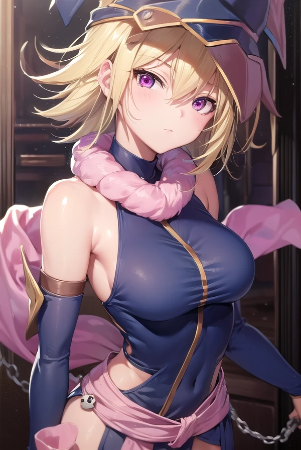 gagagagirl, <lora:gagaga girl-lora-nochekaiser:1>,
gagaga girl, blonde hair, (pink eyes:1.3), short hair,
BREAK boots, chain, detached sleeves, duel monster, hat, skirt, skull, witch hat, wizard hat, bare shoulders,
BREAK indoors, library,
BREAK looking at viewer, (cowboy shot:1.5),
BREAK <lyco:GoodHands-beta2:1>, (masterpiece:1.2), best quality, high resolution, unity 8k wallpaper, (illustration:0.8), (beautiful detailed eyes:1.6), extremely detailed face, perfect lighting, extremely detailed CG, (perfect hands, perfect anatomy),