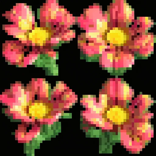 <lora:0p3nRCT2_v6:1>, 0p3nRCT2 image, small multicolored flower