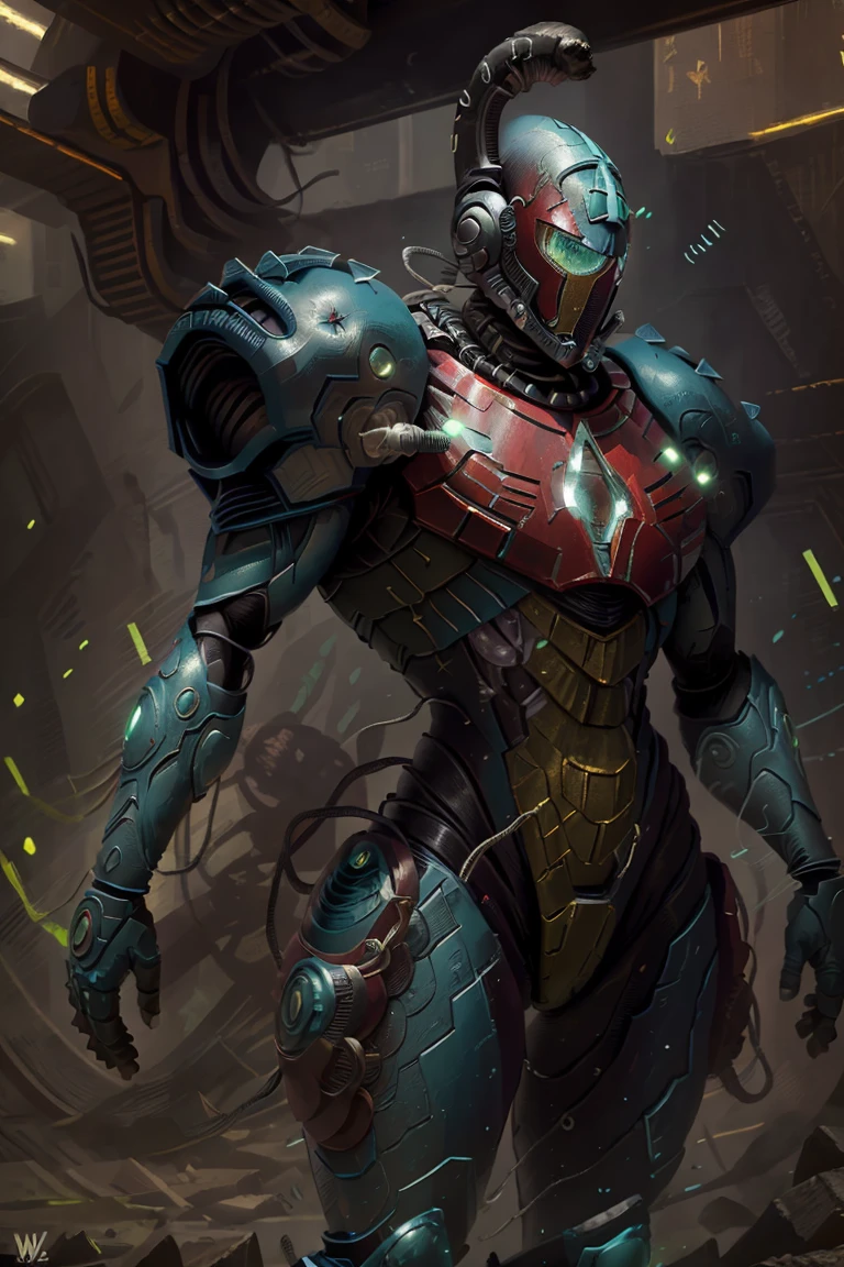 ((masterpiece,best quality)), <lora:Samus_Varia_Suit:0.8>, samus aran, helmet, <lora:Eldar_World:0.8>, Eldar_World, blue glow, blue theme, swirling energy, (blue armor:1.2), science fiction, varia suit, arm cannon, aura, glowing, neon trim, solo, cowboy shot,