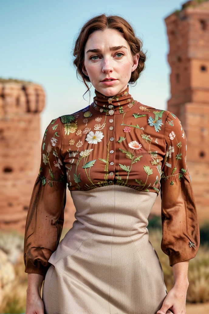 j3nn1f3r8ti4a, brownmcq dress, hair in single bun, btreasts, colorful background
<lora:brownmcq_v8:0.5>