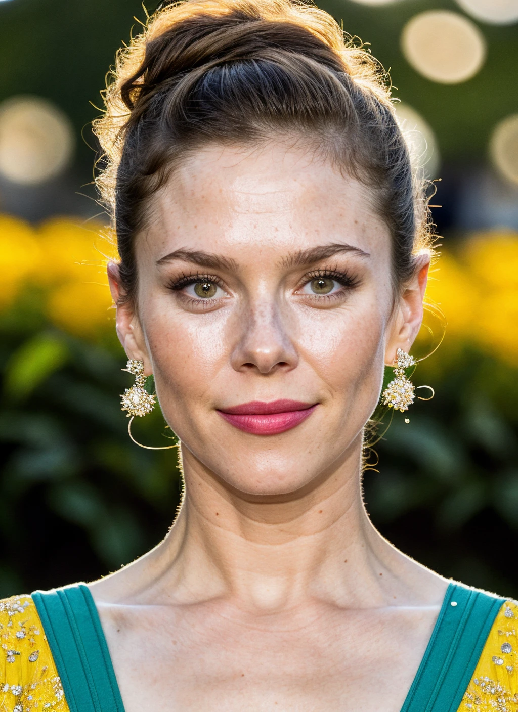 BrieLarson,<lora:BrieLarsonSDXL:1>,woman wearing saree, background blur, portrait