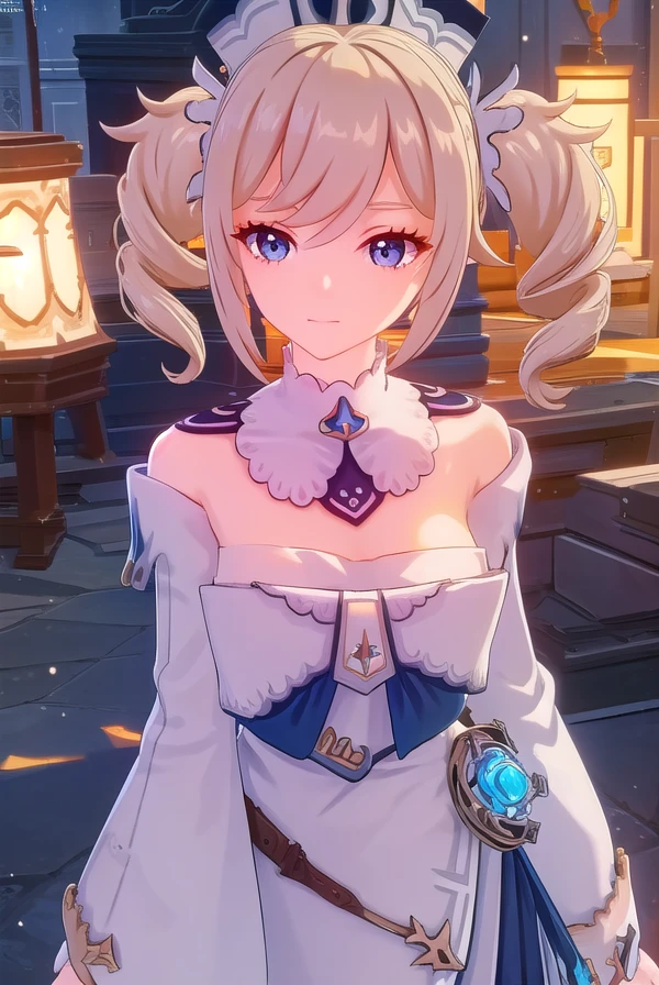 genshinbarbara, <lora:genshin barbara ingame-lora-nochekaiser:1>,
barbara, long hair, bangs, blue eyes, blonde hair, hair between eyes, twintails, sidelocks, drill hair, light brown hair, twin drills, smile,
BREAK long sleeves, hat, dress, bow, detached sleeves, white dress, detached collar, vision \(genshin impact\),
BREAK outdoors,
BREAK looking at viewer, (cowboy shot:1.5),
BREAK <lyco:GoodHands-beta2:1>, (masterpiece:1.2), best quality, high resolution, unity 8k wallpaper, (illustration:0.8), (beautiful detailed eyes:1.6), extremely detailed face, perfect lighting, extremely detailed CG, (perfect hands, perfect anatomy),