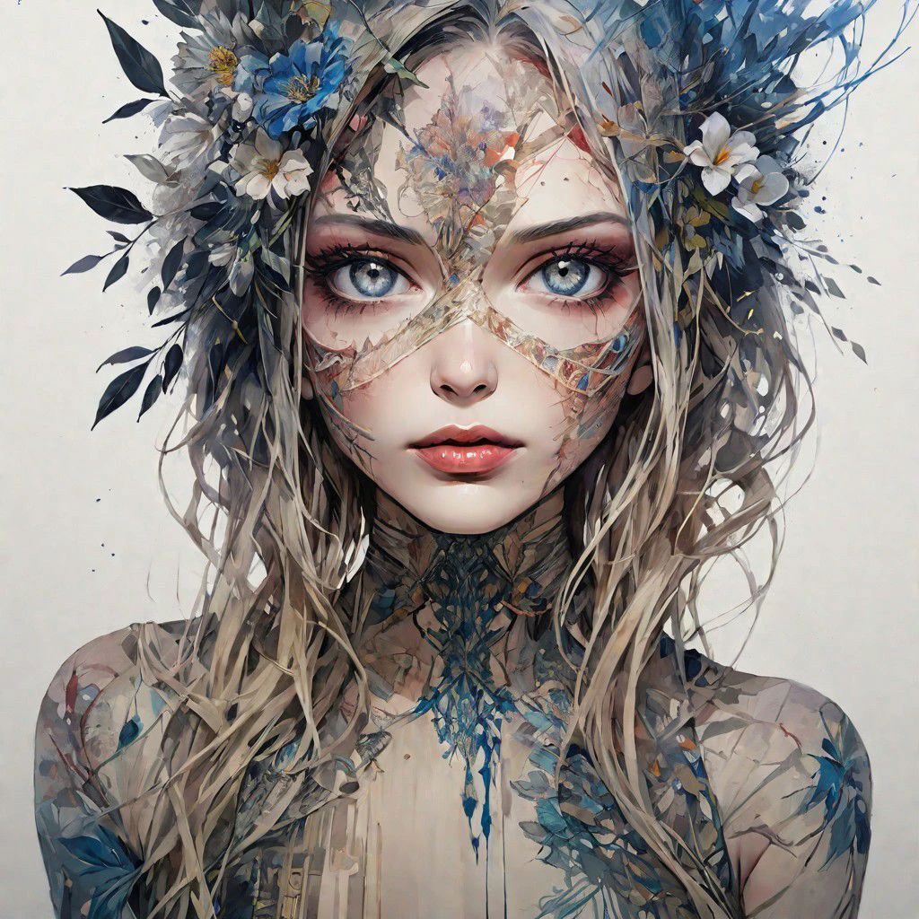 Sultry seductress at party, by Minjae Lee, Carne Griffiths, Emily Kell, Steve McCurry, Geoffroy Thoorens, Aaron Horkey, Jordan Grimmer, Greg Rutkowski, amazing depth,high resolution, ink painting