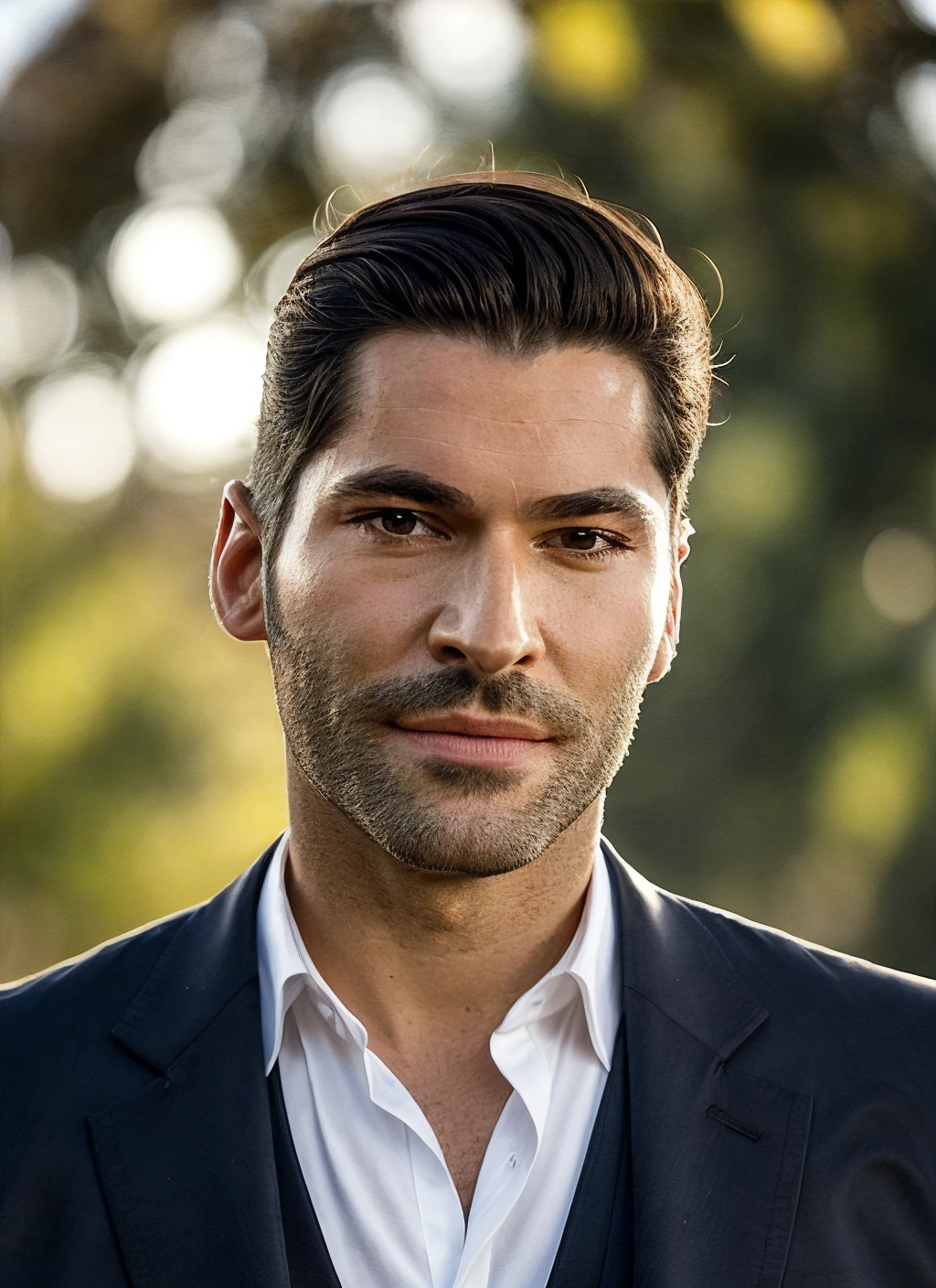 portrait photo of 25 years handsome (sks person:1.2) as lucifer morningstar, muscular, natural lighting <lora:skin_slider_v2_1_FACE:0.3> <lora:add_detail:0.7> , epiCPhoto, by Dominique Issermann, (bearded:1.2), official uniform , smiling, black tuxedo <lora:lora-small-tom-ellis-v1:0.95>
