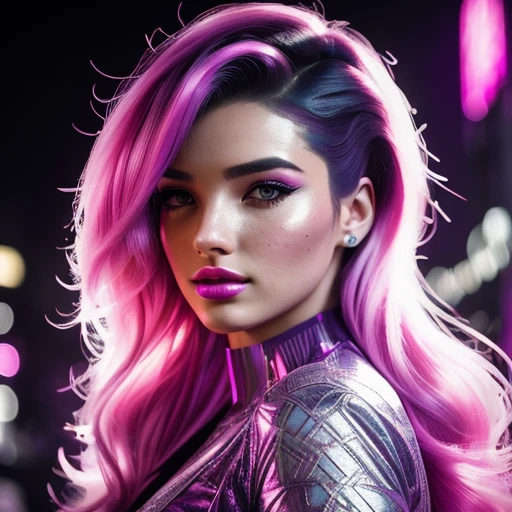 neonpunk style (ultrarealistic:1.5), gorgeous K/DA Seraphine, K/DA All Out \(league of legends\), (style of Artgerm:1.3), (style of Jovana Rikalo:1.3) <lora:SuperSera:0.6> EyeDetail fFaceDetail  OverallDetail  <lora:NegStd3:0.4> . cyberpunk, vaporwave, neon, vibes, vibrant, stunningly beautiful, crisp, detailed, sleek, ultramodern, magenta highlights, dark purple shadows, high contrast, cinematic, ultra detailed, intricate, professional