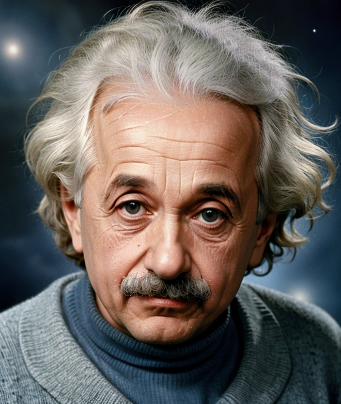 Space, time, background, 60s style, Turtleneck, Ultra-HD-details, detailed eyes, man, color, upper body