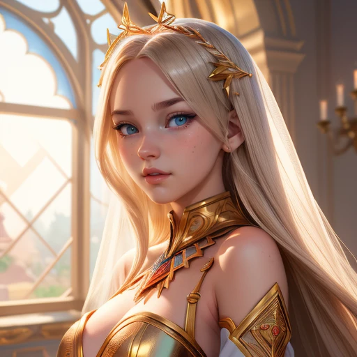 close up 1girl in, ager, Solo, Aesthetic artwork, blond, straight blonde hair, super long blonde hair, light blue eyes, some small freckles, pale skin, small breasts, runners body, (thin hips, thin waist: 1.25), detailed skin, neutral face, parted lips, (action shot, dance:1.3), medieval chainmail armor, (full body: 1.1), very detailed city roof background, rooftop, overlooking ancient Greek city, 24mm, 4k textures, soft cinematic light, RAW intricate, elegant, highly detailed, sharp focus, ((((cinematic look)))), soothing tones, insane details, intricate details, hyperdetailed, low contrast, soft cinematic light, dim colors, exposure blend, hdr, faded