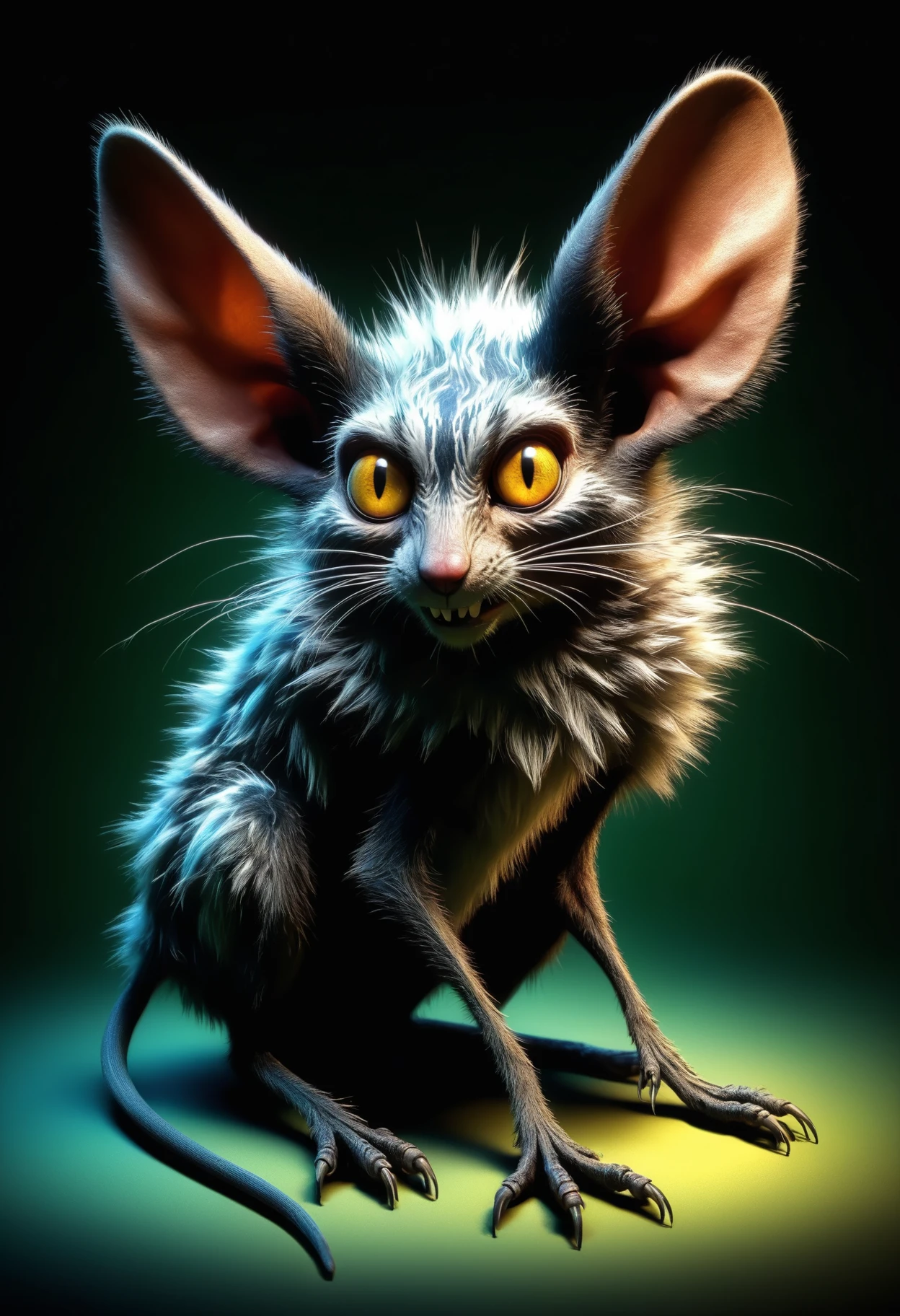 fusion of jerboa,condor,hantu minyak,cheetah,Najarala ,network error,3d projection ,DonM3v1lM4dn355XL <lora:DonM3v1lM4dn355XL-v1.1-000012:0.8>