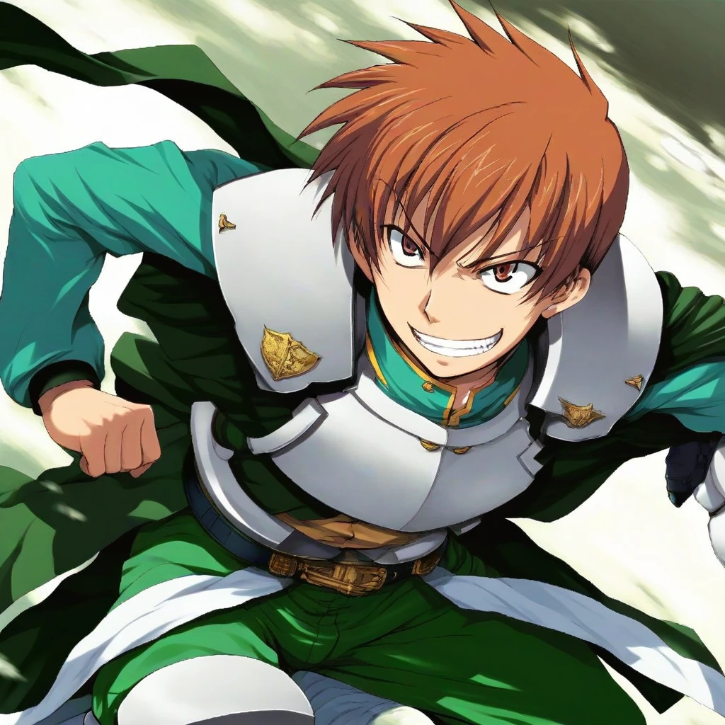 <lora:rance_XL_pony_v1:1>1boy,rance,armor,pants, smile,green clothes,fighting stance,, score_9, score_8_up, score_7_up, BREAK source_anime, rating_explicit, best quality, masterpiece, uncensored,<lora:sdxl2-flat2-512b:-0.5> michiking, misakura nankotsu, tomose shunsaku, atdan, onigirikun,shiokonbu,halcon, hellandheaven