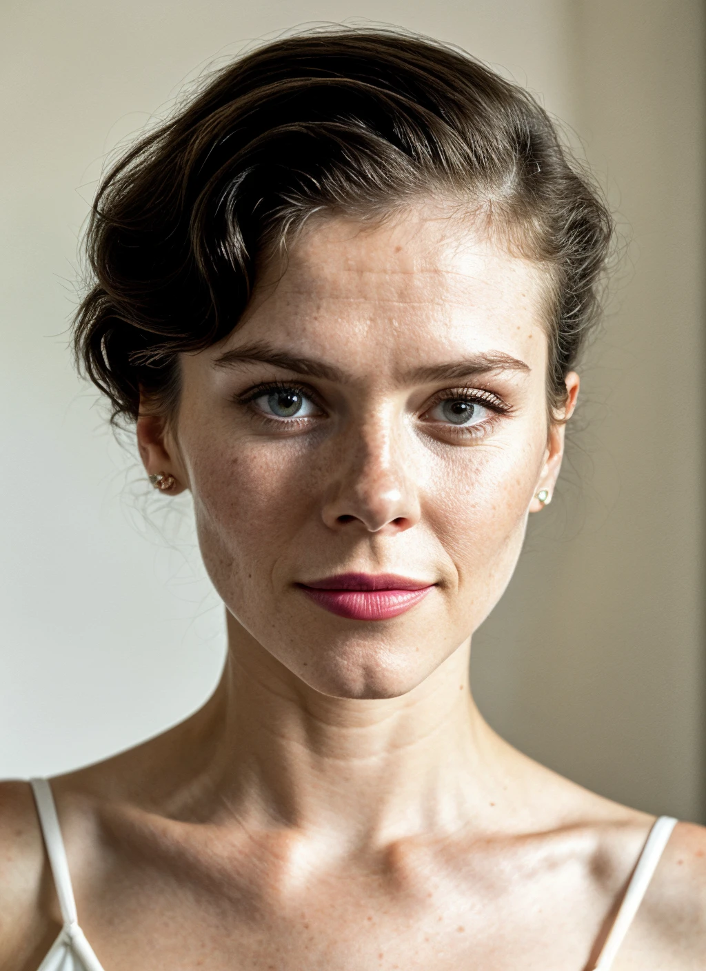 photo of 25 years annafriel-ti, natural lighting <lora:skin_slider_v2_1_FACE:0.3> <lora:add_detail:0.7> ((metart)), epiCPhoto, by Gerda Taro, by Flora Borsi, style by Flora Borsi, bold, bright colours, intricate haircut, ((Flora Borsi))