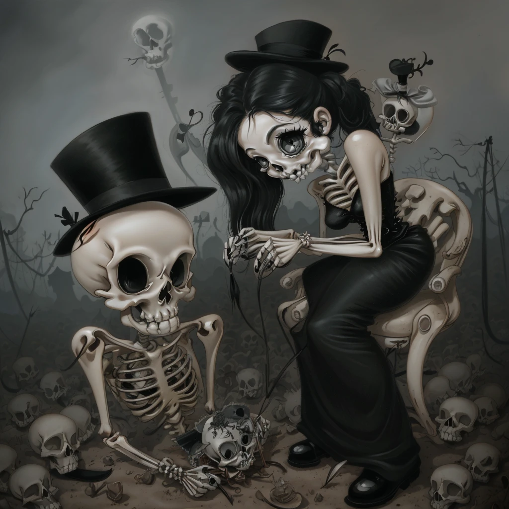 a skeleton <lora: Brandt_Peters_v1:1> bdtptrsstl