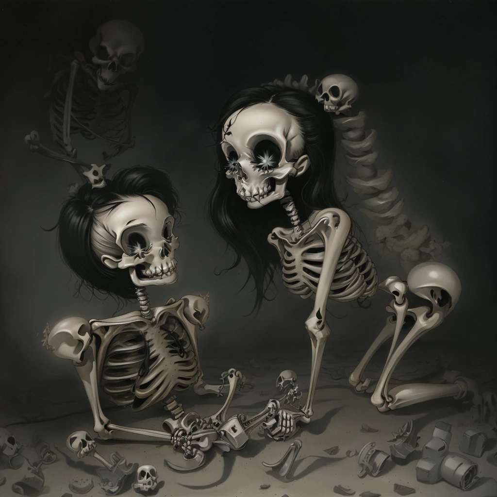 a skeleton <lora: Brandt_Peters_v1:1> bdtptrsstl