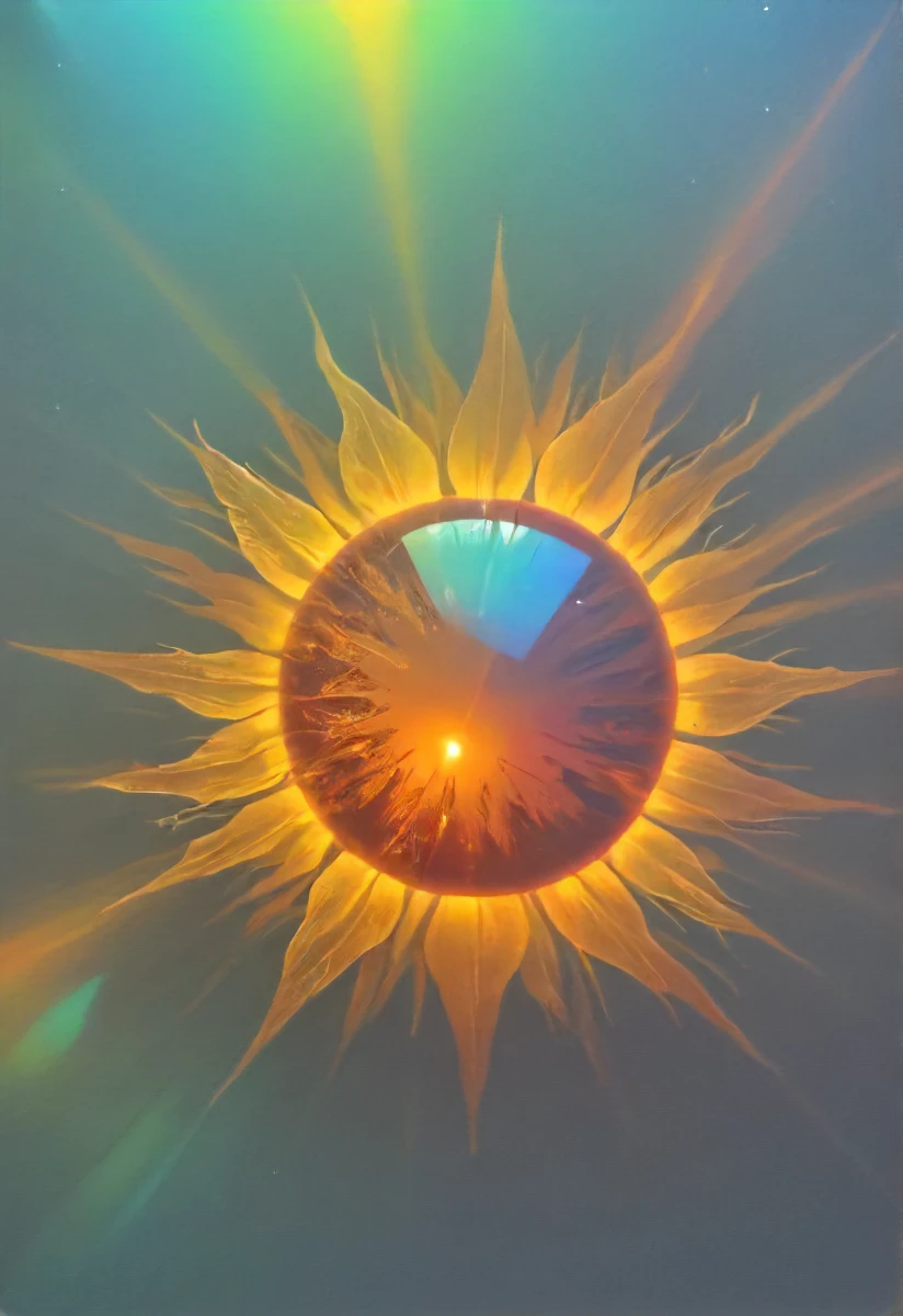 a sun as a hologram, holographic projection, depth, optical illusion,   <lora:- SDXL - holo_effect_V1.0:.5>