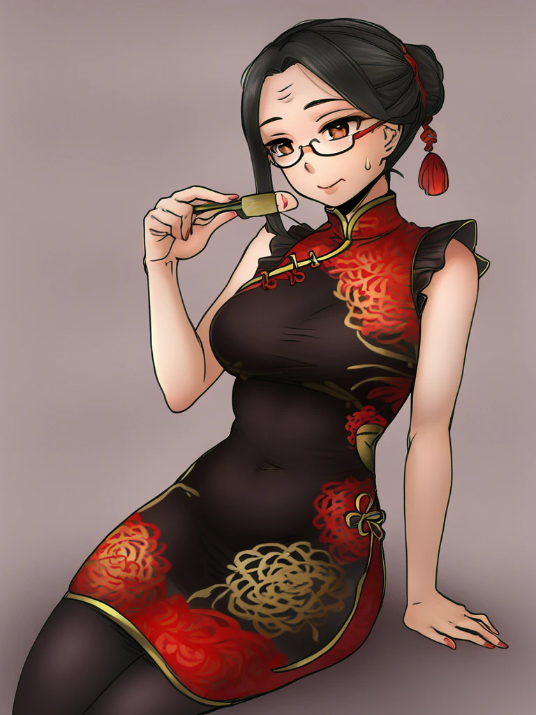 oldap , 1girl, with china dress<lora:OldAp_XL001A-000001:1.1>