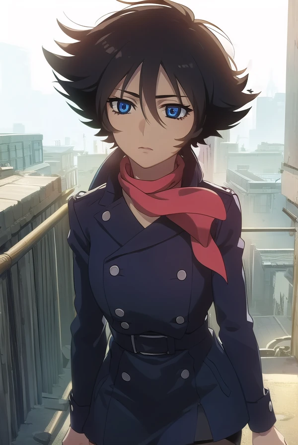 wolfsrainblue, <lora:wolfsrain blue-lora-nochekaiser:1>,
wolfsrain blue, short hair, black hair, blue eyes,
BREAK thighhighs, boots, shoes, scarf, high heels, zettai ryouiki, coat, thigh boots,
BREAK outdoors,
BREAK looking at viewer, (cowboy shot:1.5),
BREAK <lyco:GoodHands-beta2:1>, (masterpiece:1.2), best quality, high resolution, unity 8k wallpaper, (illustration:0.8), (beautiful detailed eyes:1.6), extremely detailed face, perfect lighting, extremely detailed CG, (perfect hands, perfect anatomy),