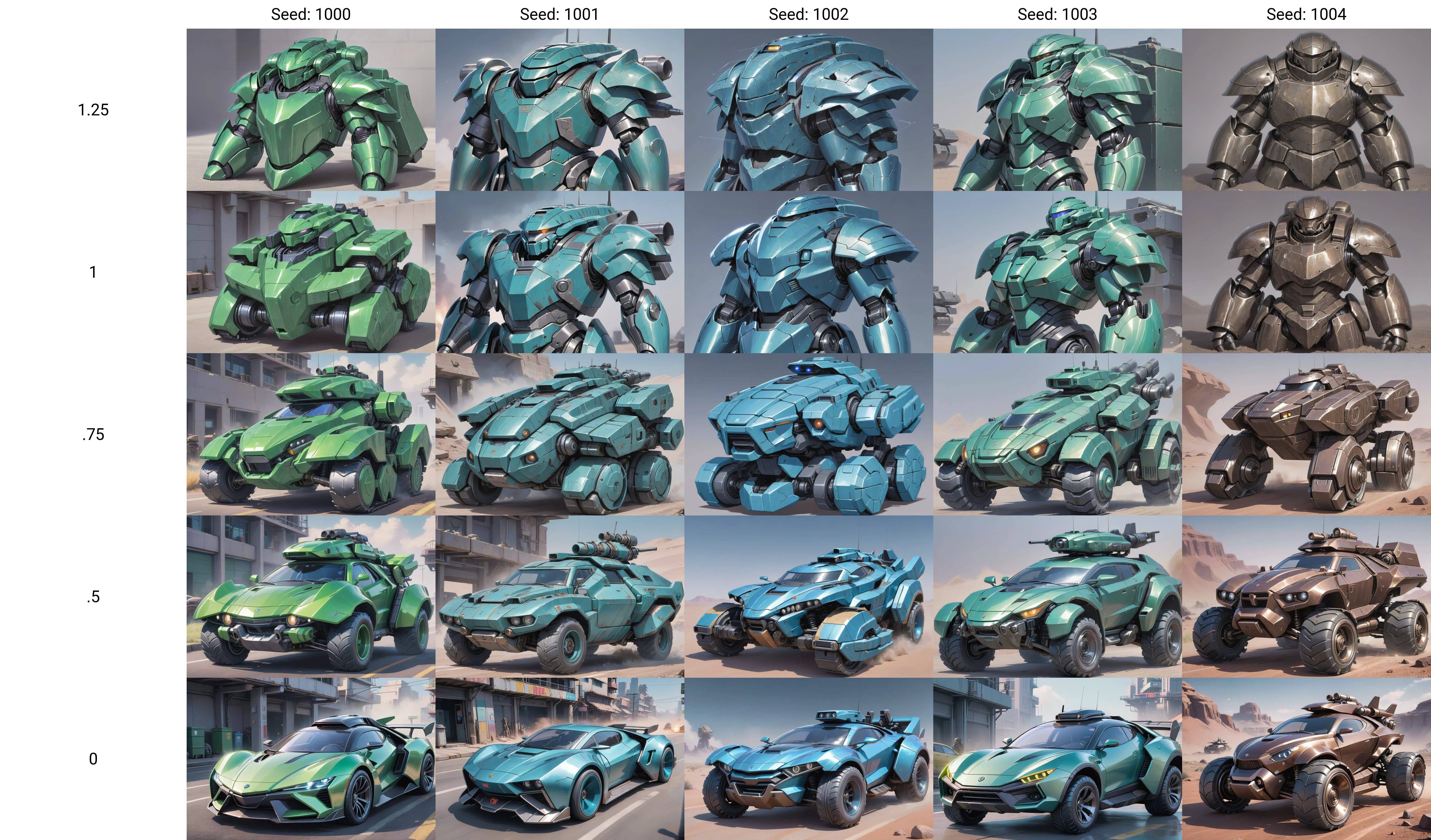 iridescent bright color:lawngreen scifi battle car<lora:EnvyHeavyArmorXL01:1.25>