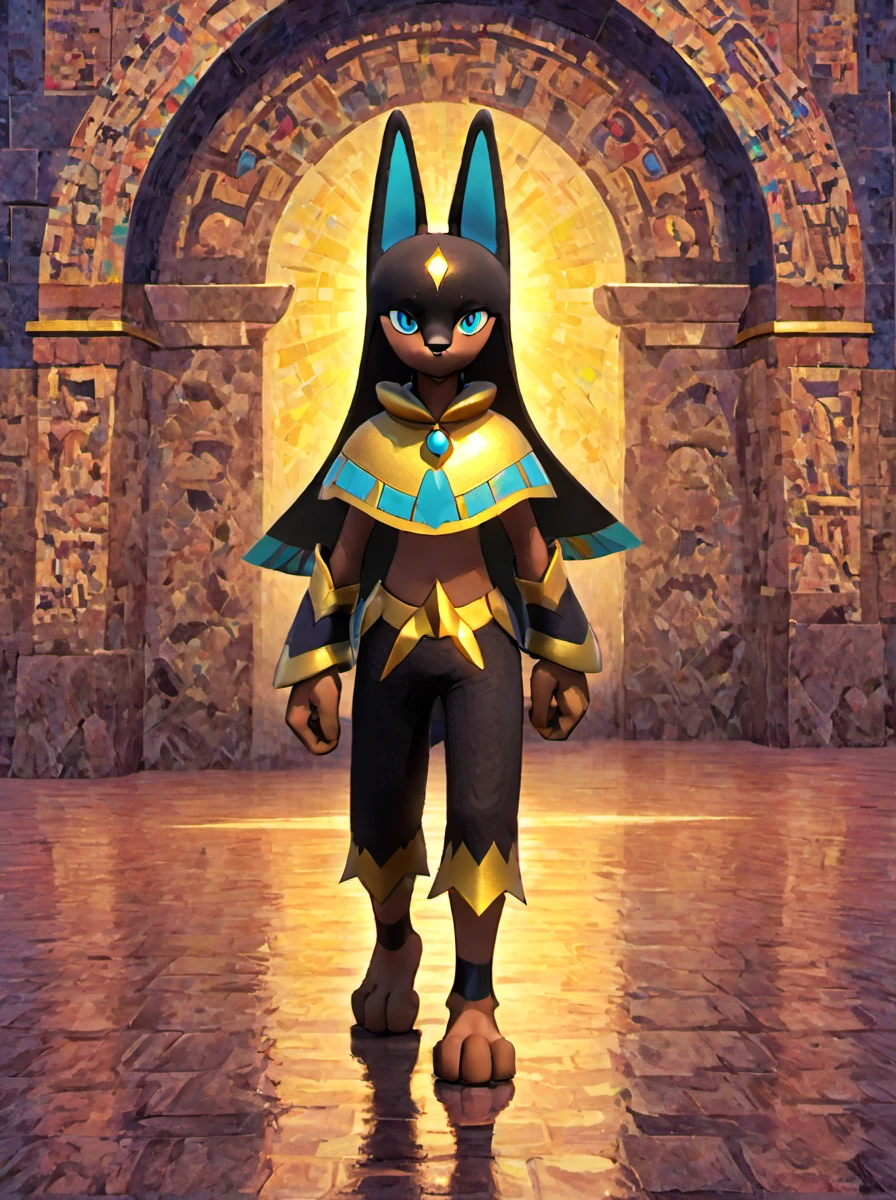palworld-anubis, <lora:palworld_anubis_xl_lora_v1:0.5>,
facing the audience, (((masterpiece))),(best quality),((ultra-detailed)),(intricate details),
colorful details,amazing composition,subsurface scattering,amazing textures,
ethereal fantasy concept art of,a piece of art made out of colored stone marble,a mosaic by Suzanne Duchamp-Crotti,pinterest contest winner,post-impressionism,fauvism,rich color palette,mixed media,magnificent,celestial,ethereal,painterly,epic,majestic,magical,fantasy art,cover art,