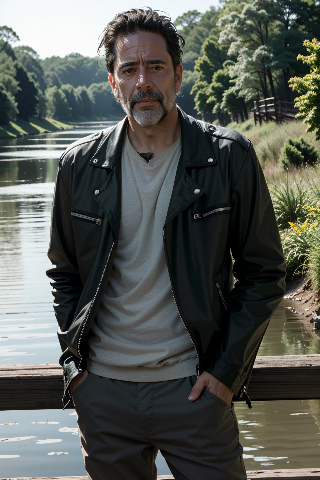 ((ultra detailed, masterpiece, absurdres))
<lora:WDNegan:0.8>
WDNegan, 1boy, short hair, black hair, brown eyes, Romantic Bridge over a River