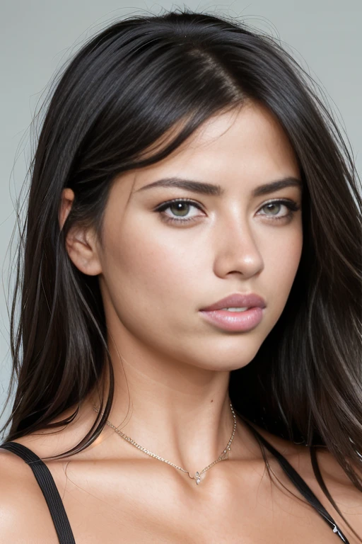 1girl, , (adria_l_face-3400:1.2), medium shot, photorealistic, best quality, ultra high res, 4K, black hair, cheerful expression, beautiful, masterpiece,skin pores, subsurface scattering, (supreme quality hyper realistic texture human skin:1.3)