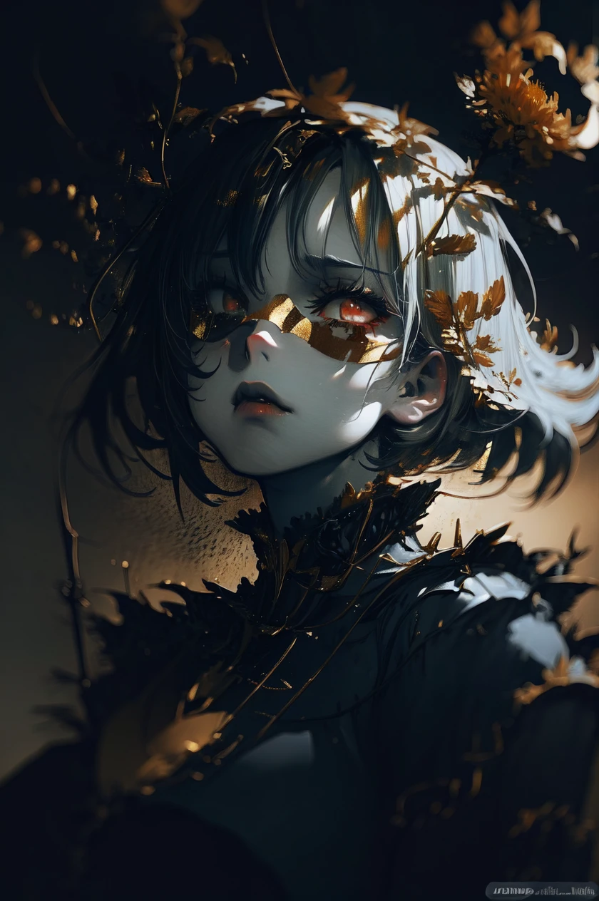 detailed illustration, curvy, 1girl <lora:g0ld3mb:1> g0ld3mb, gold, portrait, cinematic lighting, hires, volumetric lighting, masterpiece, <lora:add_detail:0.5> <lora:hairdetailer:0.5>