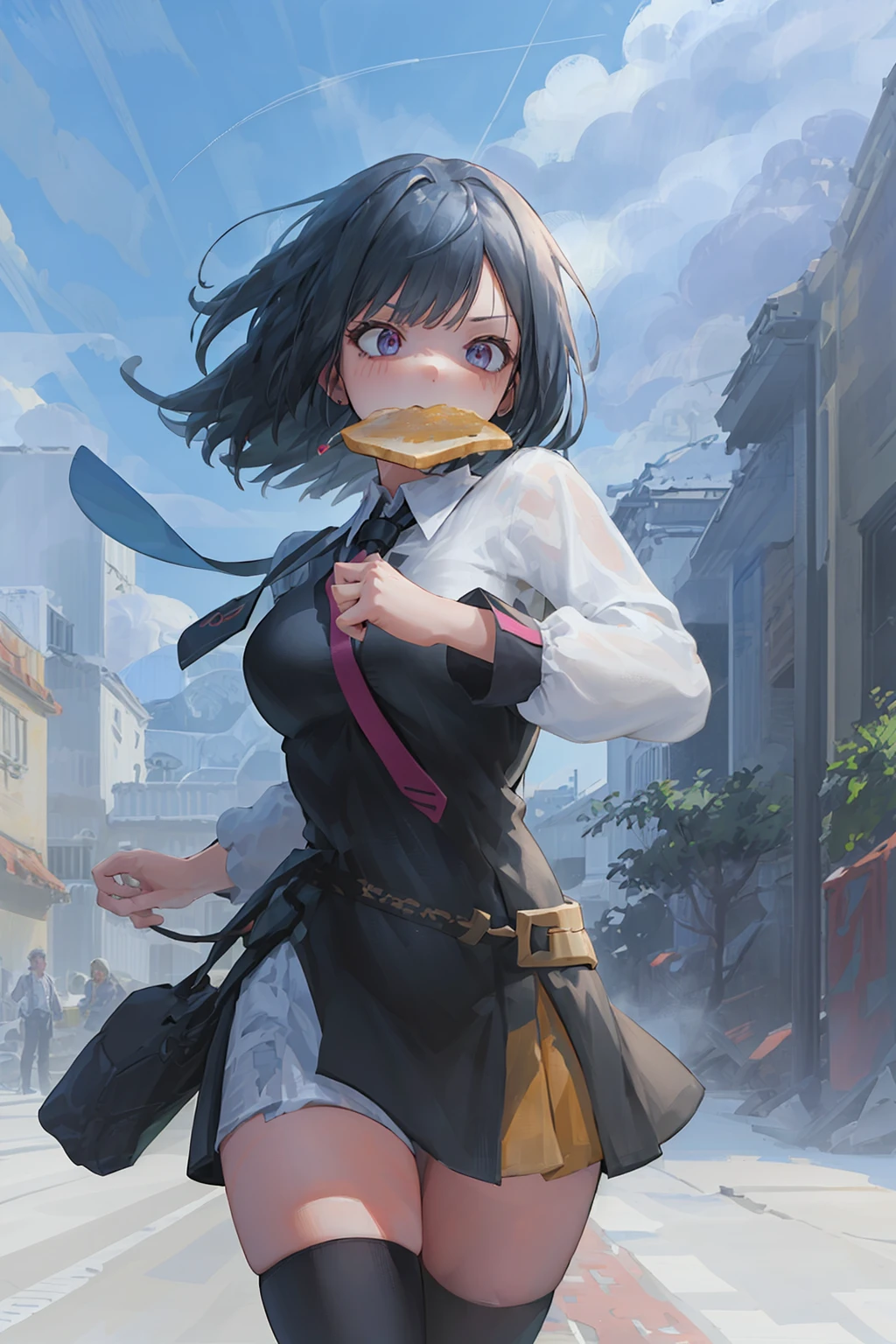 ((((ultra illustrated style:1.0)))),best quality,best animated,masterpiece,ray tracing, global illumination,running,1girl, solo, outdoors, cowboy shot, 
<lora:running-000007:0.9>