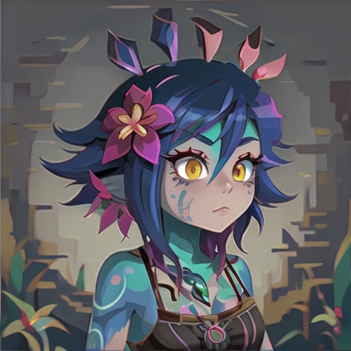 portrait | wide angle shot of eyes off to one side of frame, lucid dream-like woman, looking off in distance ::8 style | daydreampunk with glowing skin and eyes, styled in headdress, beautiful, she is dripping in neon lights, very colorful blue, green, purple, bioluminescent, glowing ::8 background | forest, vivid neon wonderland, particles, blue, green, purple ::7 parameters | rule of thirds, golden ratio, assymetric composition, hyper- maximalist, octane render, photorealism, cinematic realism, unreal engine, 8k