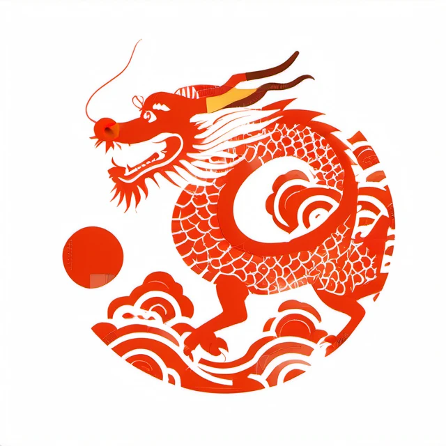 dragon pattern,flat,white background,circle,<lora:lbc_Dragon_pattern_XL-ts:1.2>,