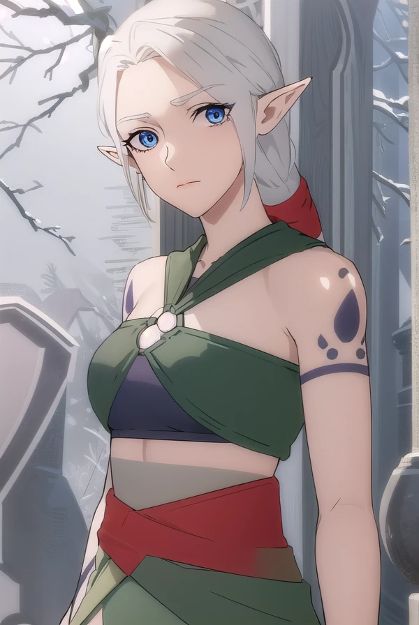 dotaadara, <lora:dota adara-lora-nochekaiser:1>,
adara, ponytail, grey hair, pointy ears, elf, blue eyes,
BREAK bare shoulders, midriff, pants, sash, tattoo, toeless legwear,
BREAK outdoors,
BREAK looking at viewer, (cowboy shot:1.5),
BREAK <lyco:GoodHands-beta2:1>, (masterpiece:1.2), best quality, high resolution, unity 8k wallpaper, (illustration:0.8), (beautiful detailed eyes:1.6), extremely detailed face, perfect lighting, extremely detailed CG, (perfect hands, perfect anatomy),