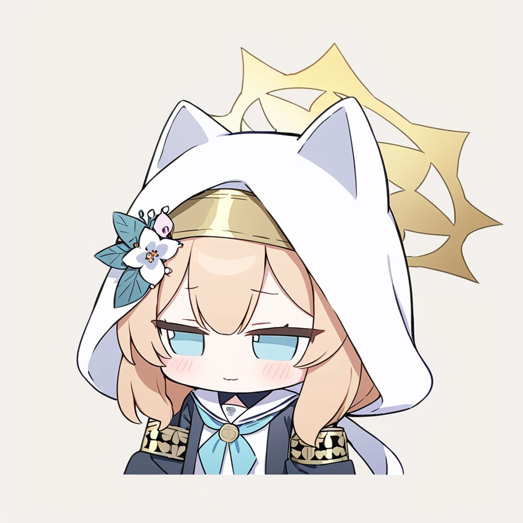 <lora:fumo3:1>,
chibi,
masterpiece,best quality,
solo,1girl,mari \(blue archive\),blue archive,
Simple background,fumo,