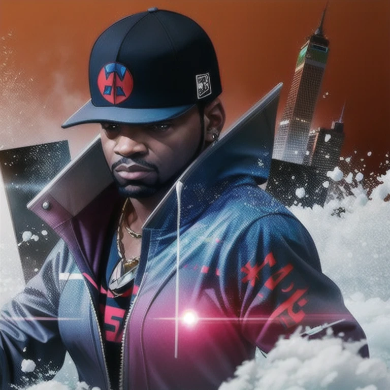masterpiece, best_quality, 1male, human, koopsta, <lora:y-Koopsta:0.8>, half-length_portrait, memphis, city, hellscape, art, digital_media_\(artwork\),