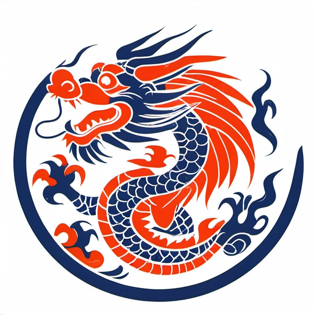dragon pattern,flat,white background,circle,<lora:lbc_Dragon_pattern_XL-ts:0.8>,