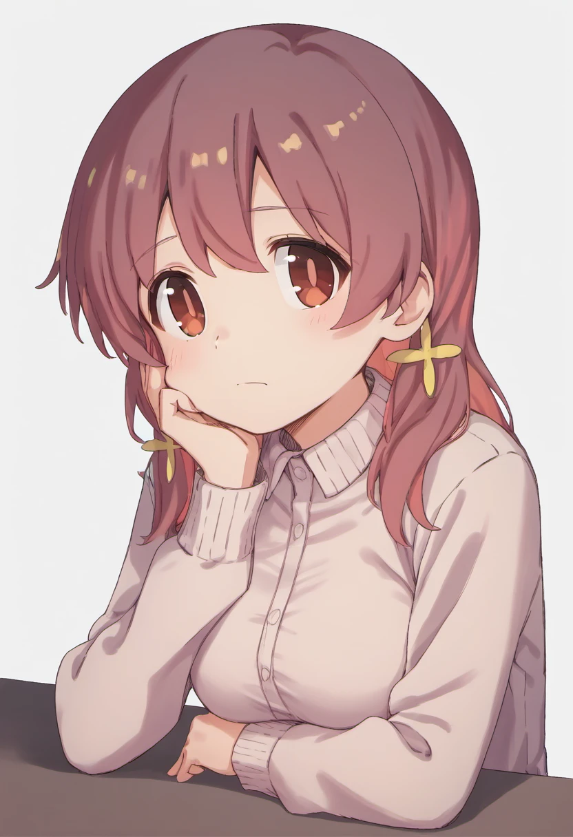 score_9, score_8_up, score_7_up, score_6_up, score_5_up, score_4_up, source_anime, BREAK
MurosakiMiyo, 1girl, solo, 1girl, clothing, solo, breasts, looking_at_viewer, hair_ornament, long_sleeves, medium_breasts, closed_mouth, upper_body, hand_on_own_face, head_rest, hand_on_own_cheek,
<lora:MurosakiMiyo_PD6XL:1>