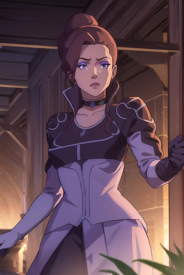 delilahbriarwood, <lora:delilah briarwood-lora-nochekaiser:1>,
delilah briarwood, (purple eyes:1.1), brown hair, hair bun, makeup, single hair bun, lipstick,
BREAK gloves, choker, puffy sleeves, juliet sleeves, high collar, elbow gloves,
BREAK outdoors,
BREAK looking at viewer, (cowboy shot:1.5),
BREAK <lyco:GoodHands-beta2:1>, (masterpiece:1.2), best quality, high resolution, unity 8k wallpaper, (illustration:0.8), (beautiful detailed eyes:1.6), extremely detailed face, perfect lighting, extremely detailed CG, (perfect hands, perfect anatomy),