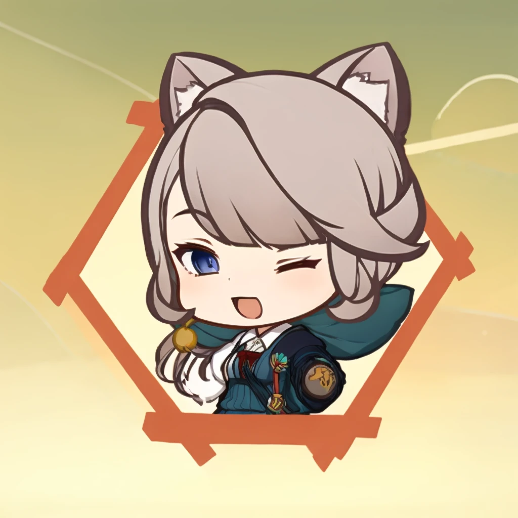 3nekogirl, mine crystals, magical forest, brdrgi, chibi, <lora:Border_GIi_00_02:1.0>
