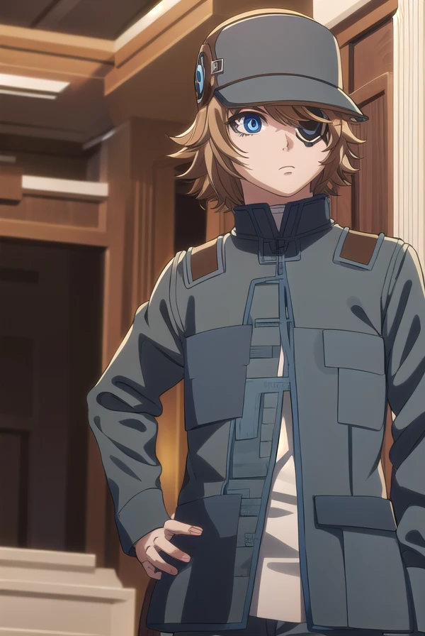 akudamahacker, <lora:akudama hacker s1-lora-nochekaiser:1>,
hacker, blue eyes, brown hair, male focus, (eyepatch:1.5),
BREAK shirt, hat, jacket, pants, brown pants, green jacket,
BREAK outdoors, city,
BREAK looking at viewer, (cowboy shot:1.5),
BREAK <lyco:GoodHands-beta2:1>, (masterpiece:1.2), best quality, high resolution, unity 8k wallpaper, (illustration:0.8), (beautiful detailed eyes:1.6), extremely detailed face, perfect lighting, extremely detailed CG, (perfect hands, perfect anatomy),