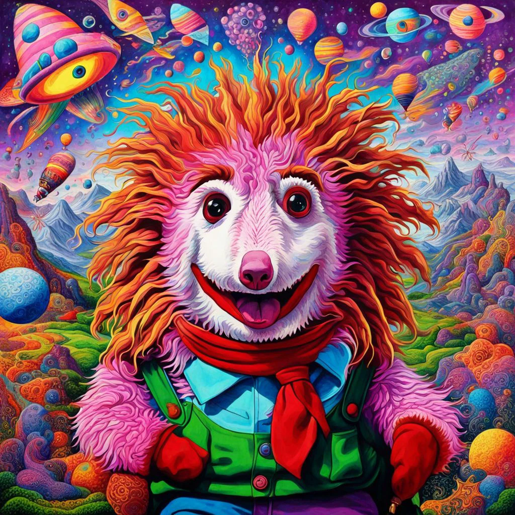 A psychedelic painting of KippiBenKippod on LSD Psychemelt style <lora:Kippi_Ben_Kippod_SDXL:1.0>  <lora:SDXL_Psychemelt_style_LoRA:0.8>