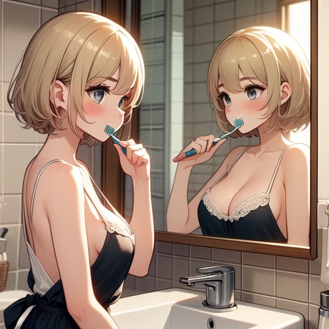 girl like brush teeth
