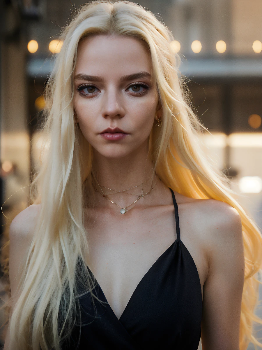 any4,blonde ponytail,night,city street,jacket,close-up),dof,volumetric lighting,masterpiece,extremely detailed skin,pores,cinematic,add_detail