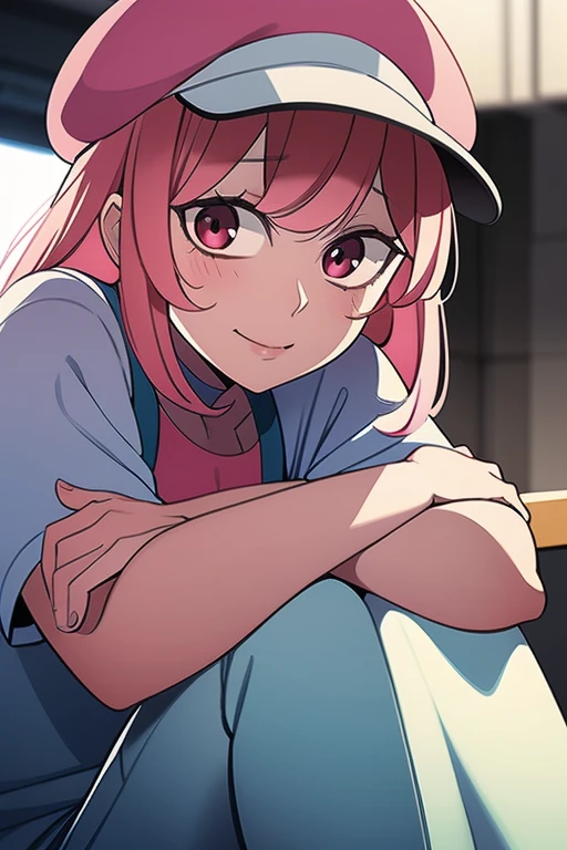 1girl, close up, sit, finger on the lips, sits hugging her knees, looking at viewer, slight smile, fuul body, judddr style <lora:judddr_00_05:1.0>,
<brake>
dressed pink swimsuit, pink hat,
Masterpiece, best quality, high definition, 8k, ultra-detailed, finely detail, (highly detailed face), five fingers hands, bottomless, perfect balance, official art,(masterpiece:1.0),(best_quality:1.0),ultra-detailed, photography, highres, blurry background